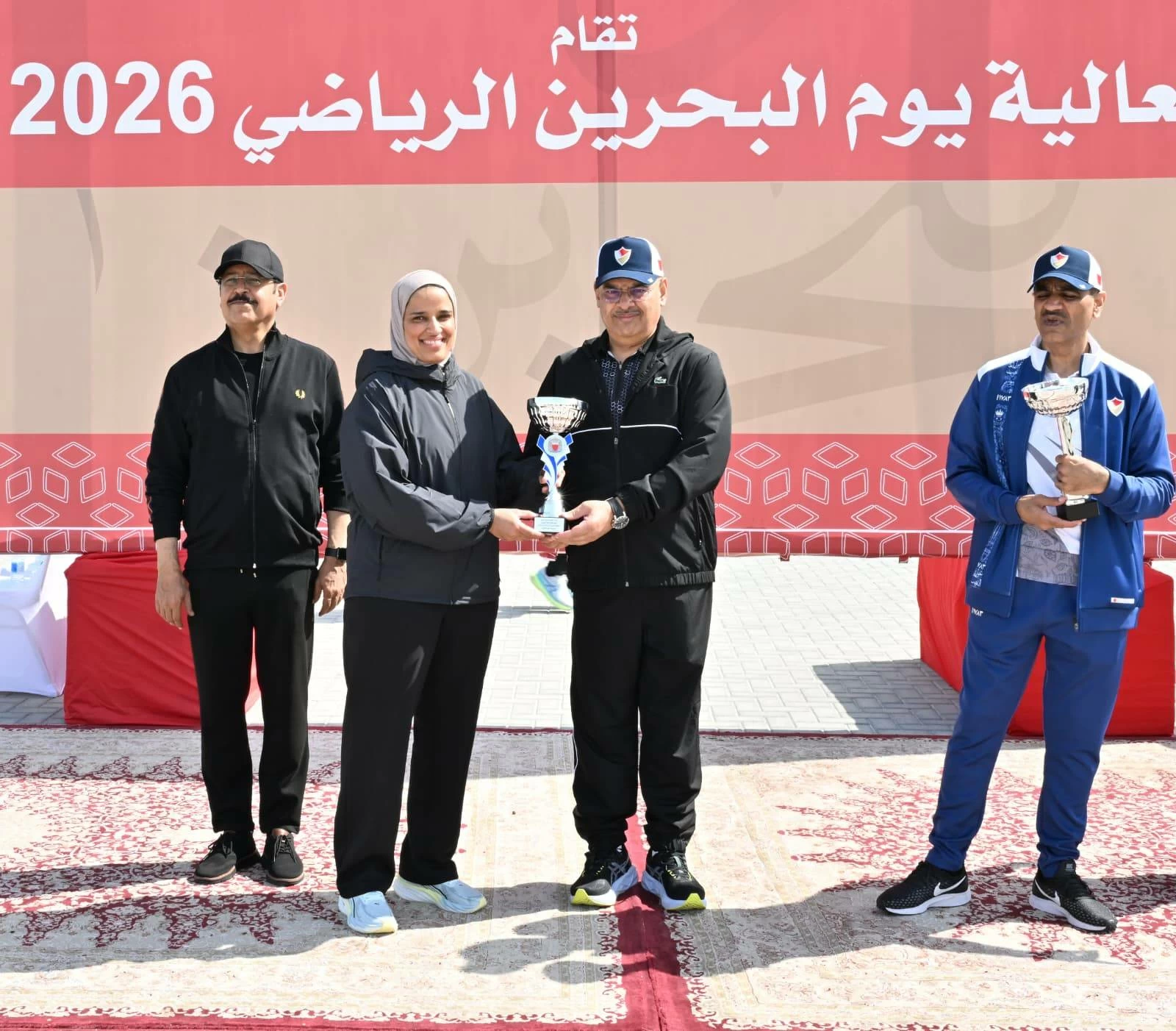 رئيس الشرطة يحضر فعالية اليوم الرياضي