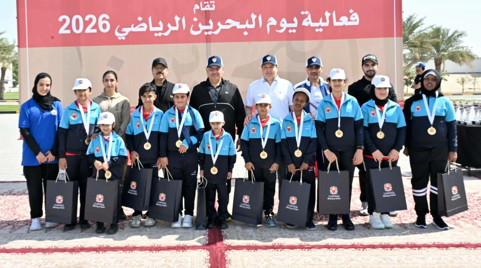 رئيس الشرطة يحضر فعالية اليوم الرياضي