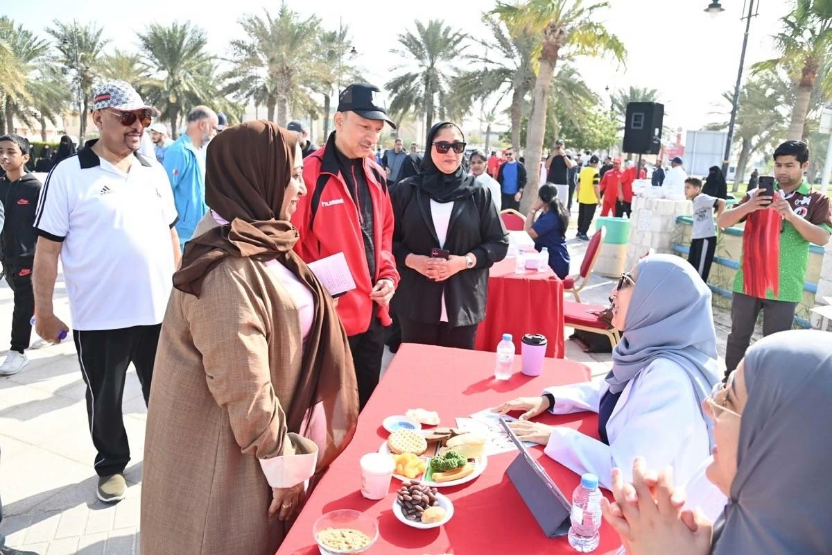 المحافظة الشمالية تحتفل باليوم الرياضي بفعاليات رياضية وصحية