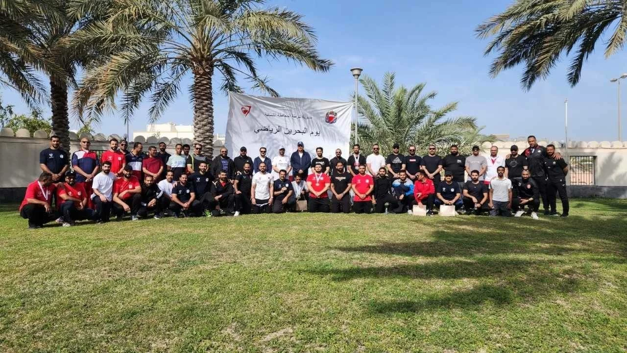 إدارات وزارة الداخلية تشارك في فعاليات اليوم الرياضي 2026