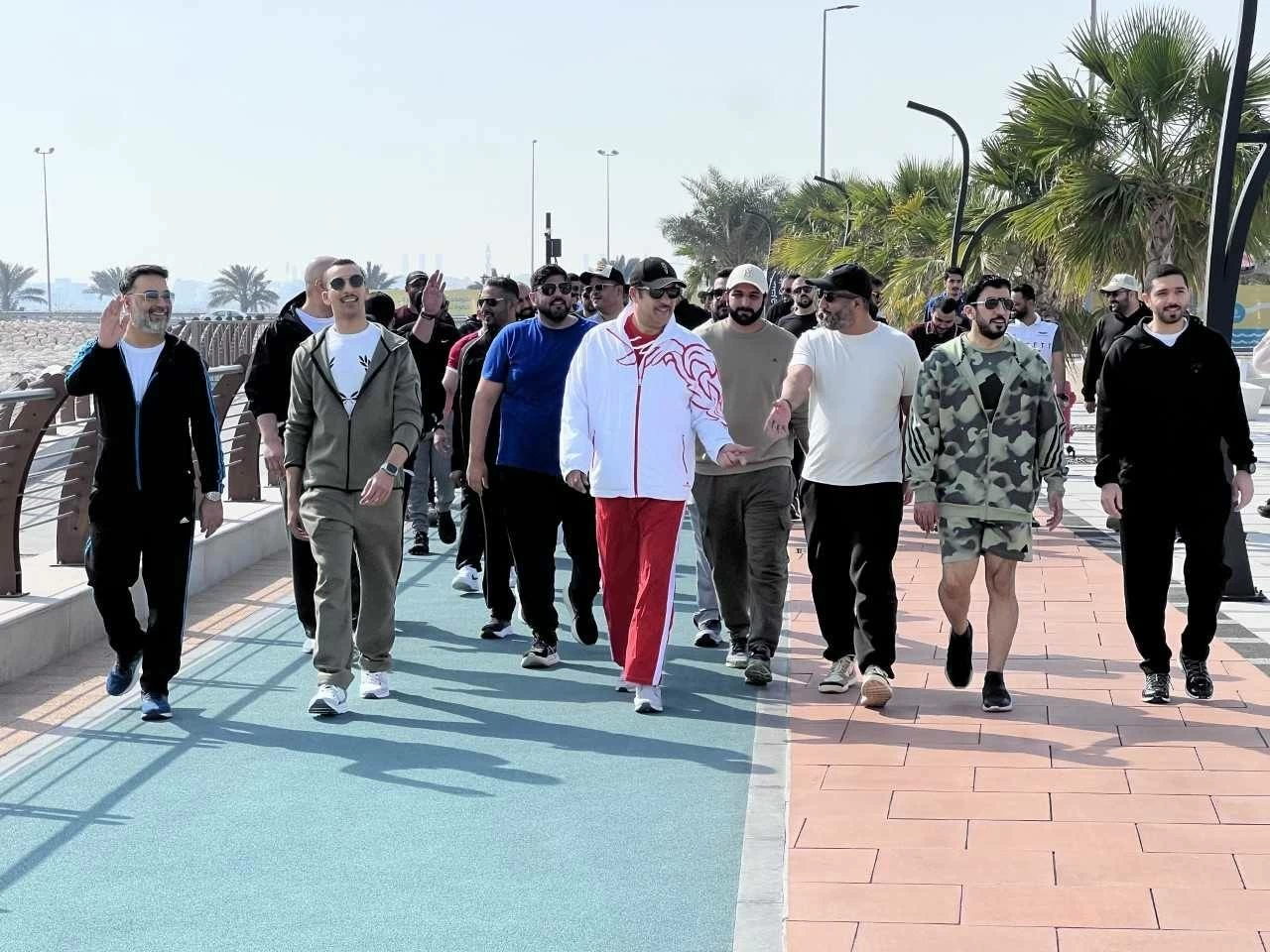 إدارات وزارة الداخلية تشارك في فعاليات اليوم الرياضي 2026