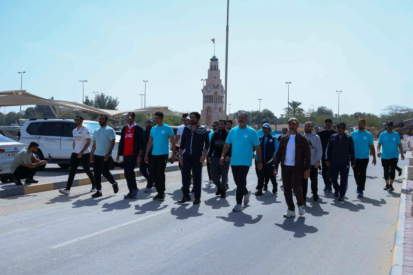 إدارات وزارة الداخلية تشارك في فعاليات اليوم الرياضي 2026