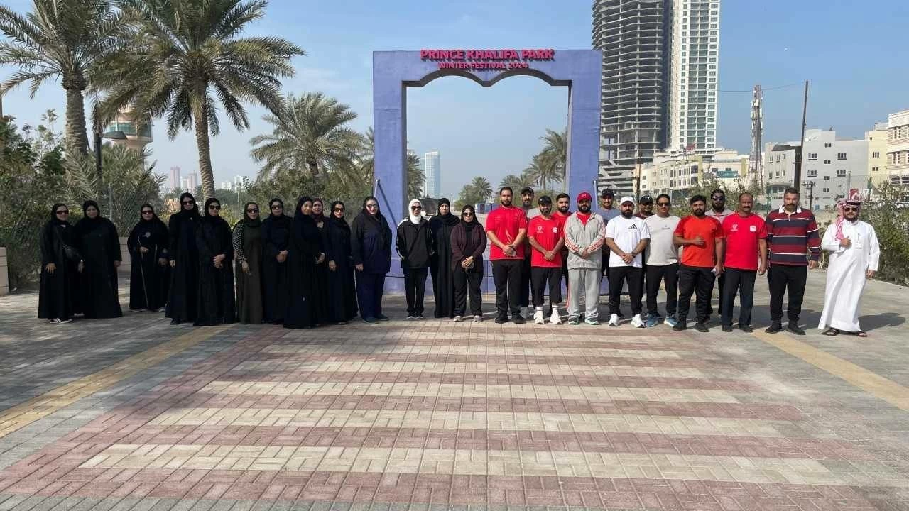 إدارات وزارة الداخلية تشارك في فعاليات اليوم الرياضي 2026