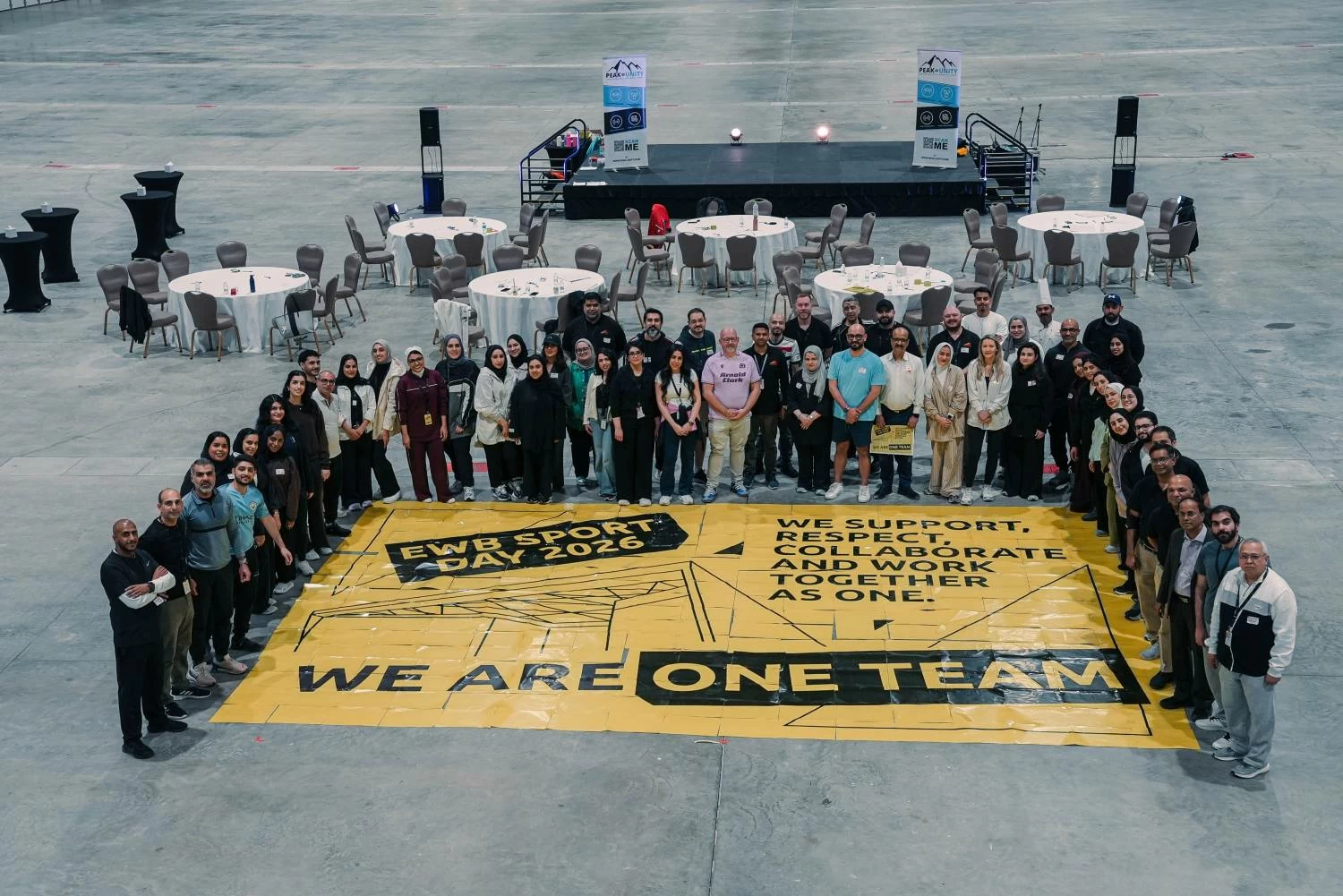 مركز البحرين العالمي للمعارض ينظم فعاليات رياضية بمناسبة اليوم الرياضي