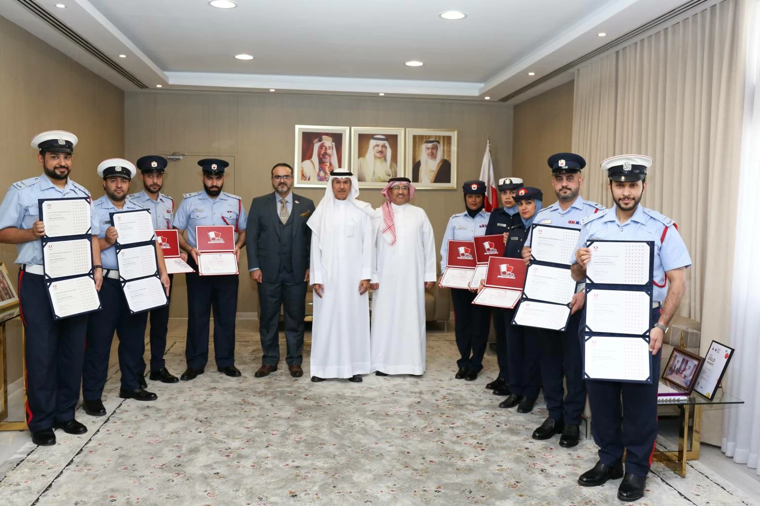 رئيس لجنة &laquo;معاً&raquo; يستقبل مدير البرنامج ويكرّم عدداً من منتسبيه الحاصلين على الشهادات الاحترافية