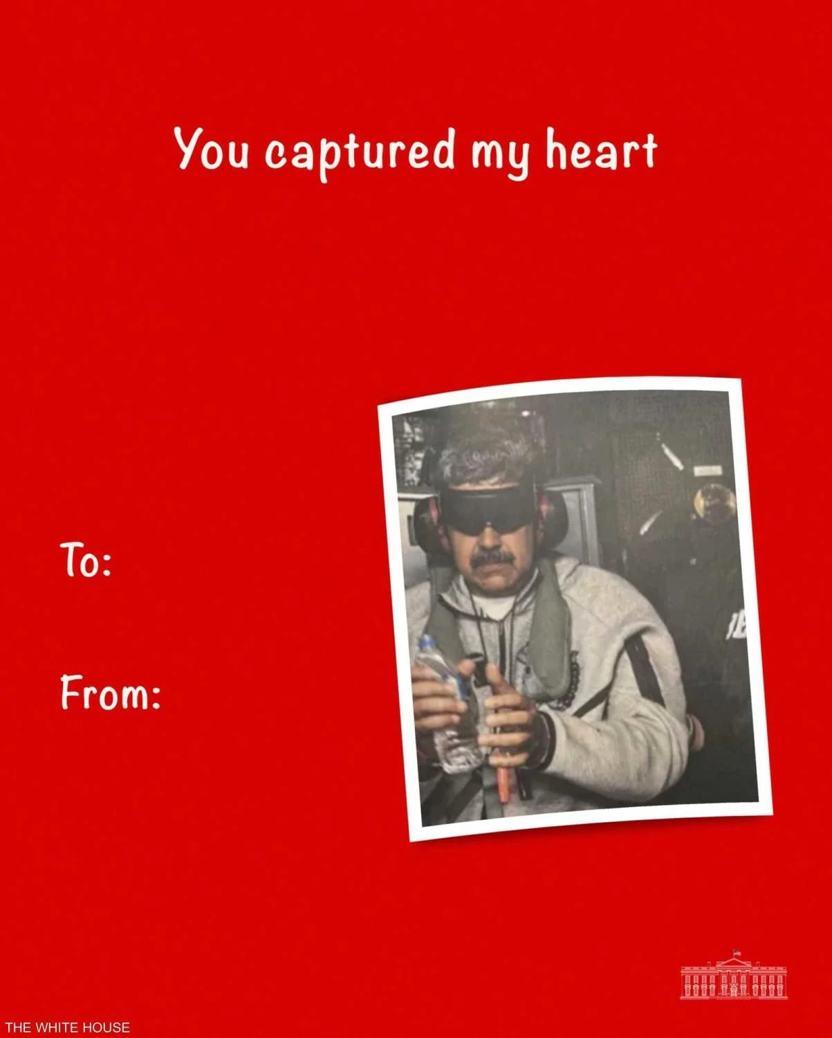 البيت الأبيض يسخر من نيكولاس مادورو ببطاقة &laquo;عيد حب&raquo; مثيرة للجدل