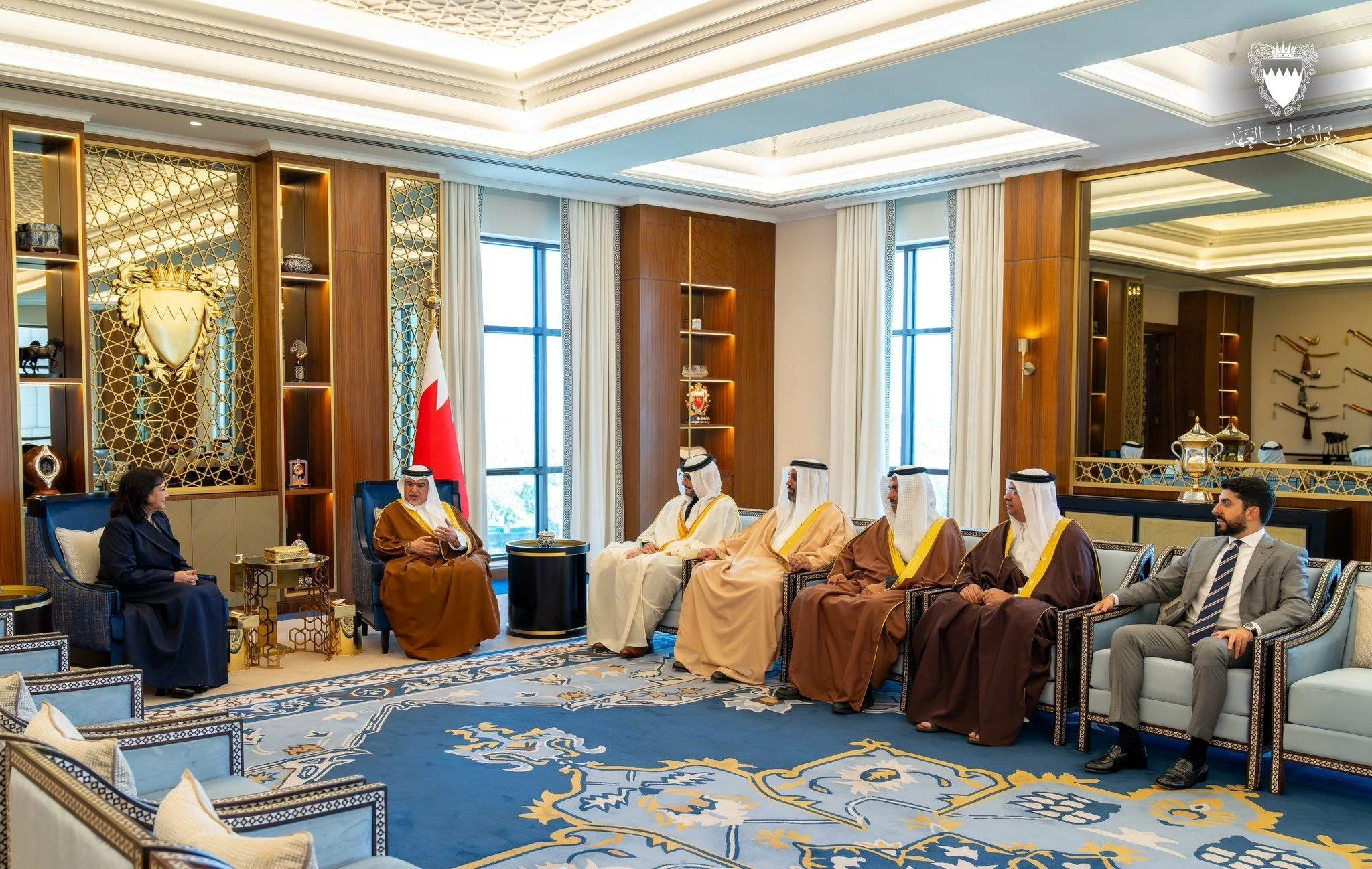 ولي العهد رئيس الوزراء يستقبل الكاتبة الصحفية سوسن الشاعر