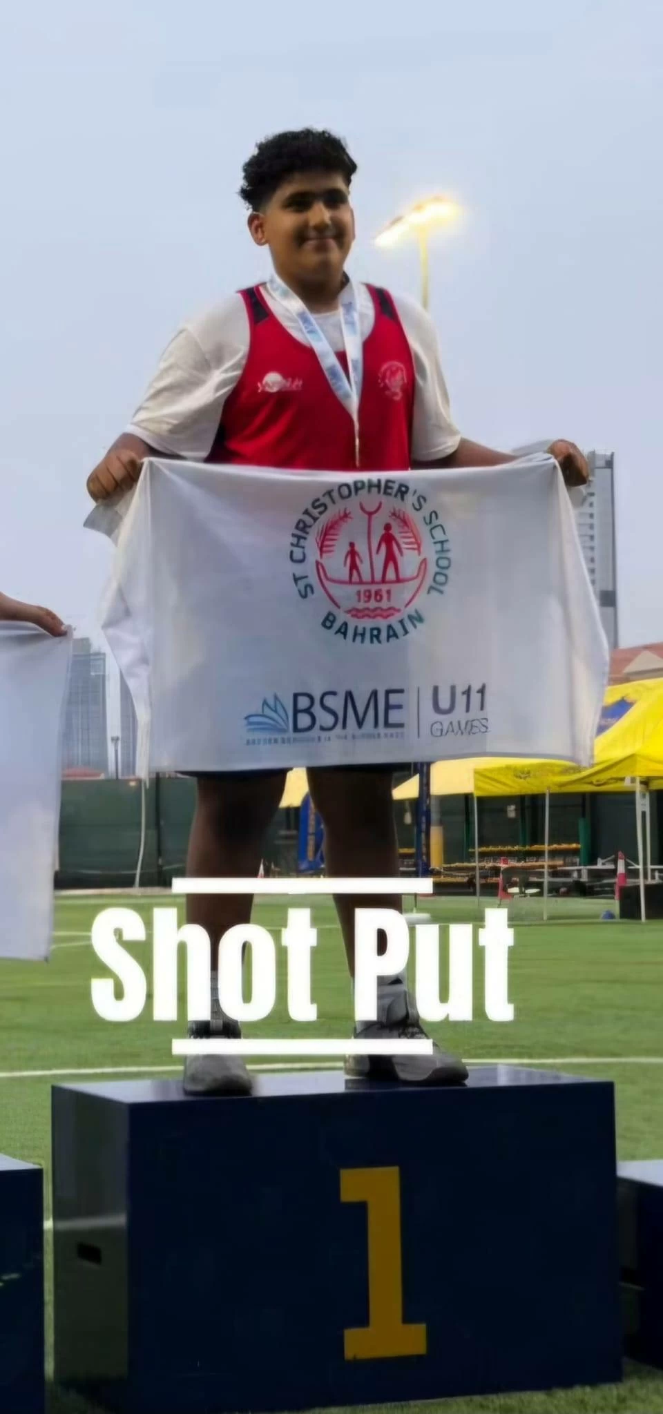 الطالب يوسف العجمي يحصد المركز الأول في &laquo;دفع الجلة&raquo;