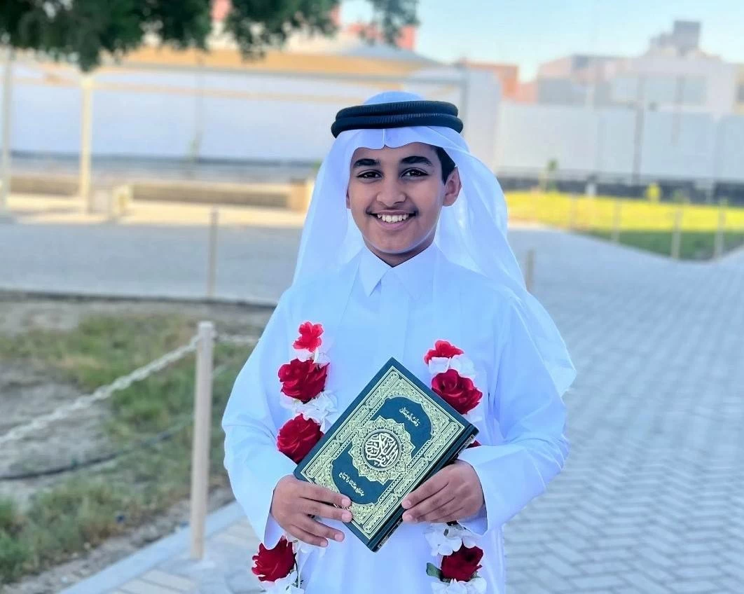 مدرسة الميثاق الوطني تكرم عبد الله جبران لحفظه القرآن الكريم كاملًا