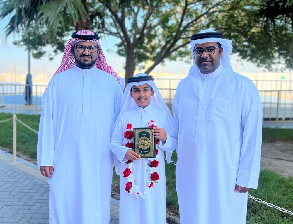 مدرسة الميثاق الوطني تكرم عبد الله جبران لحفظه القرآن الكريم كاملًا