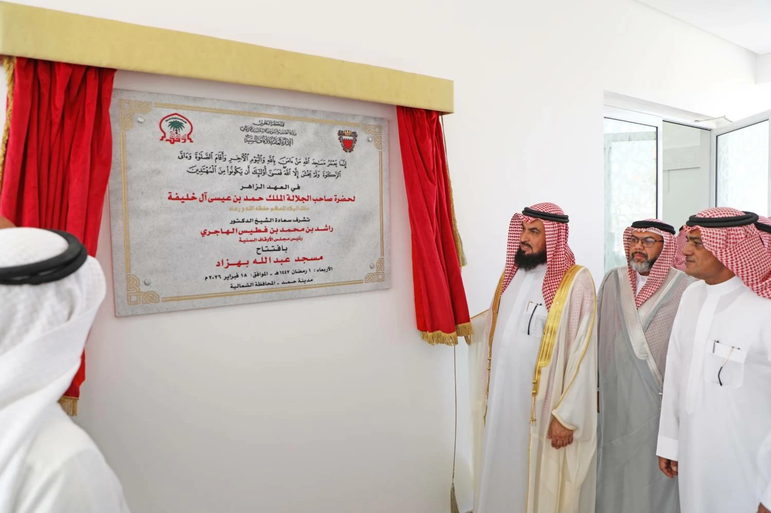 رئيس الأوقاف السنية يفتتح مسجد عبدالله بهزاد في مدينة حمد