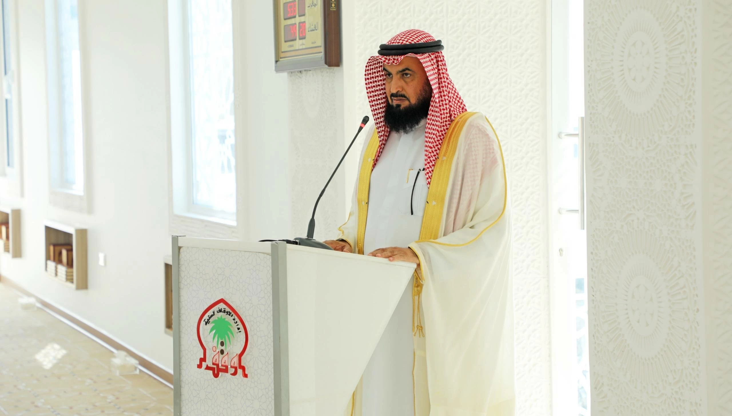 رئيس الأوقاف السنية يفتتح مسجد عبدالله بهزاد في مدينة حمد