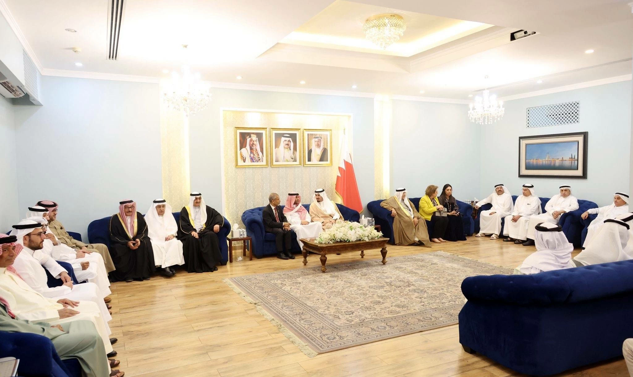 ضيوف مجلس محافظة العاصمة يهنئون القيادة بحلول شهر رمضان المبارك