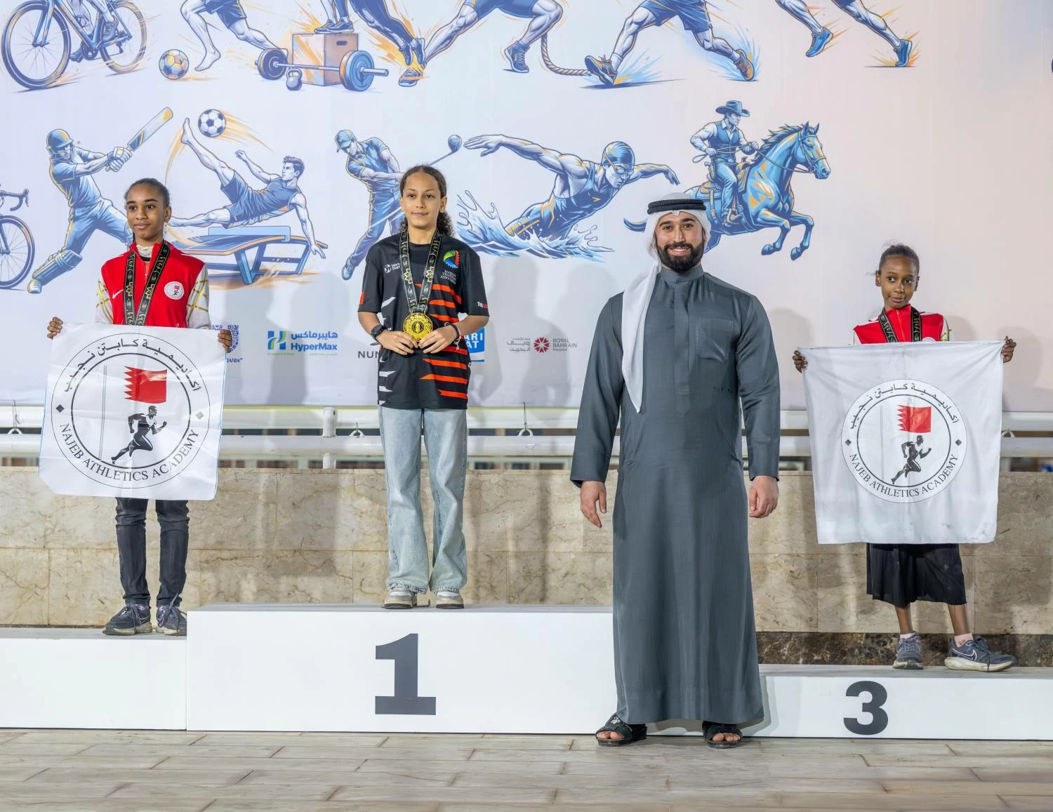 فارس الكوهجي يتوج أبطال سباقات الجري بدورة الفرسان الرياضية