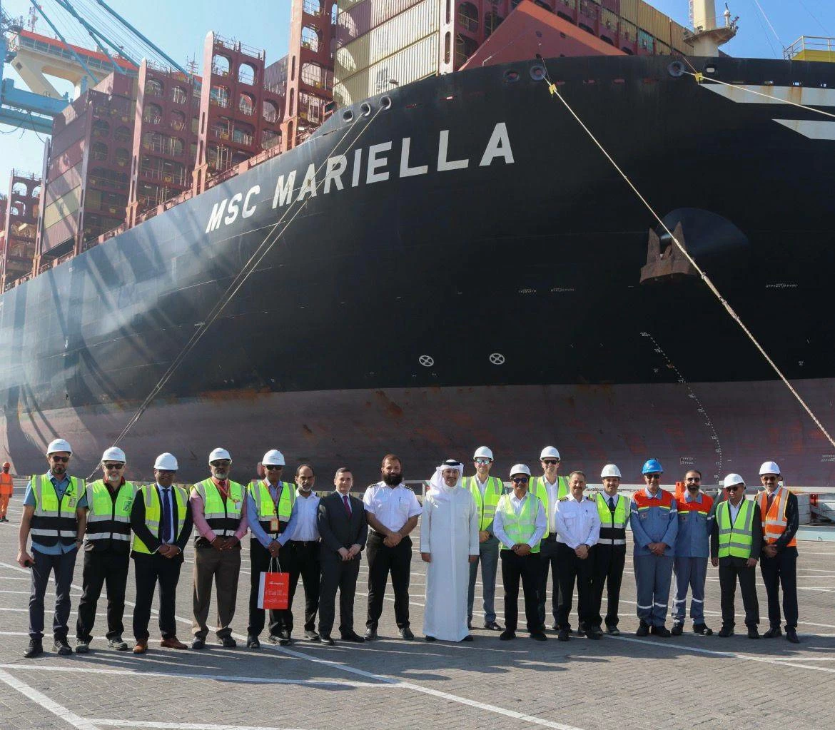 وصول سفينة "MSC MARIELLA" إلى ميناء خليفة بن سلمان كأضخم سفينة حاويات تدخل المياه الإقليمية لمملكة البحرين