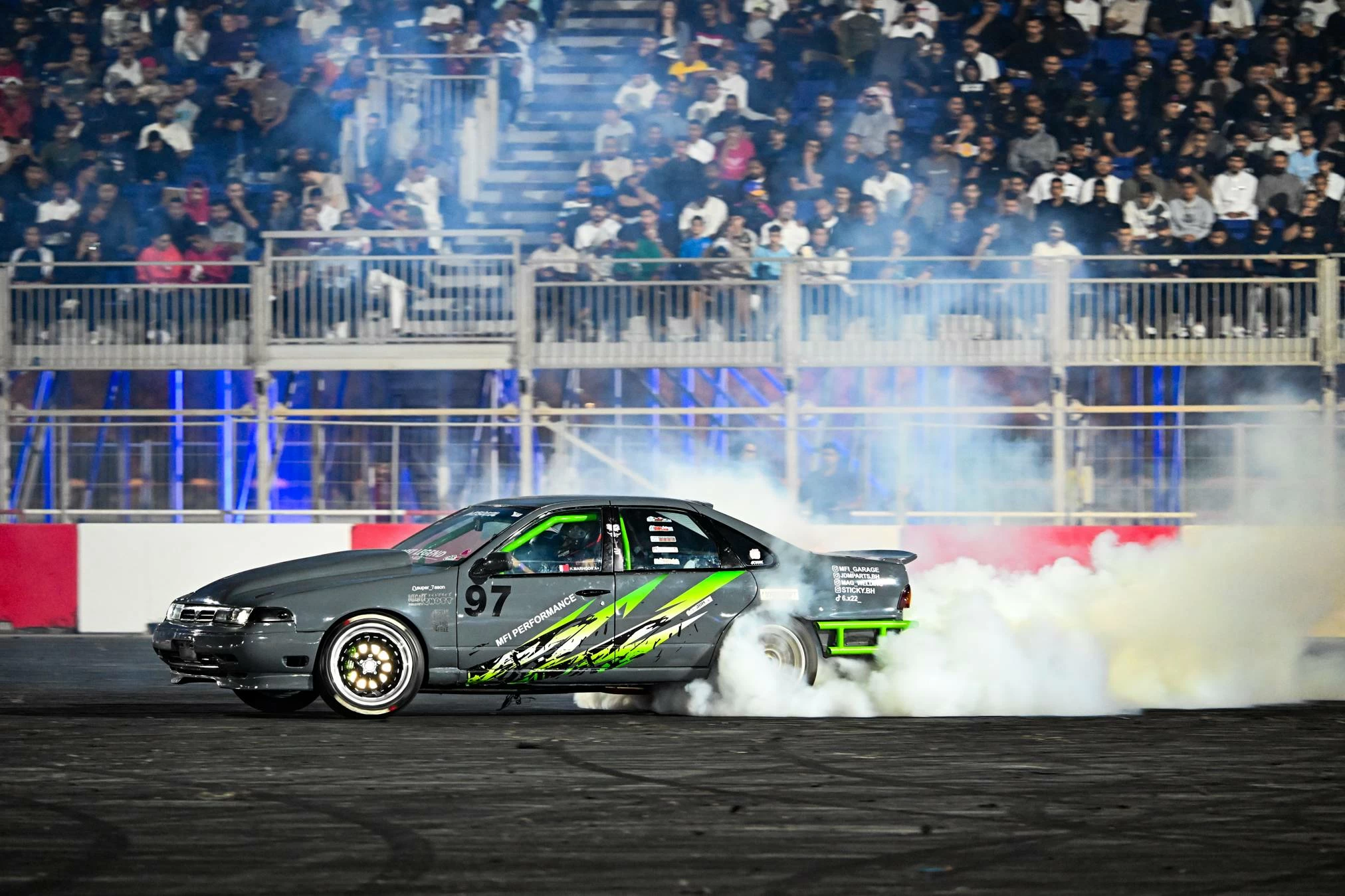 انطلاق الجولة الثانية من فعاليات "التفحيط " الرمضانية في حلبة البحرين الدولية