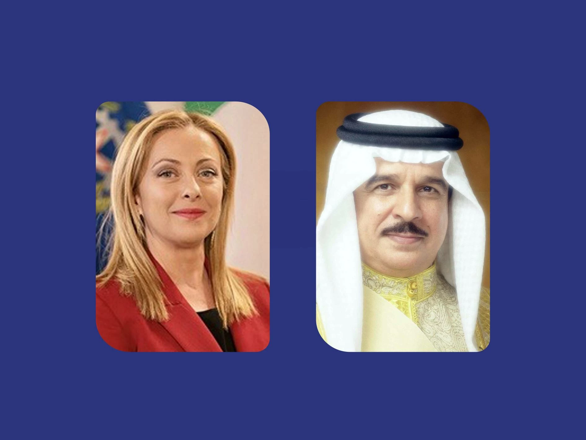 جلالة الملك المعظم يتلقى اتصالاً هاتفياً من رئيسة الوزراء الإيطالية