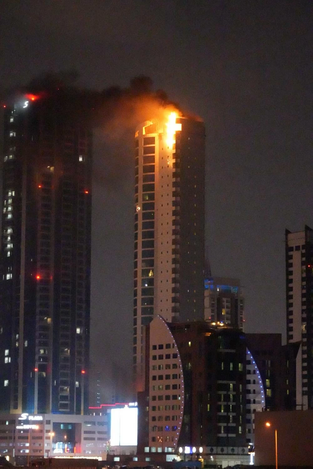 اعتداء غاشم على أحد الأبراج السكنية في ضاحية السيف