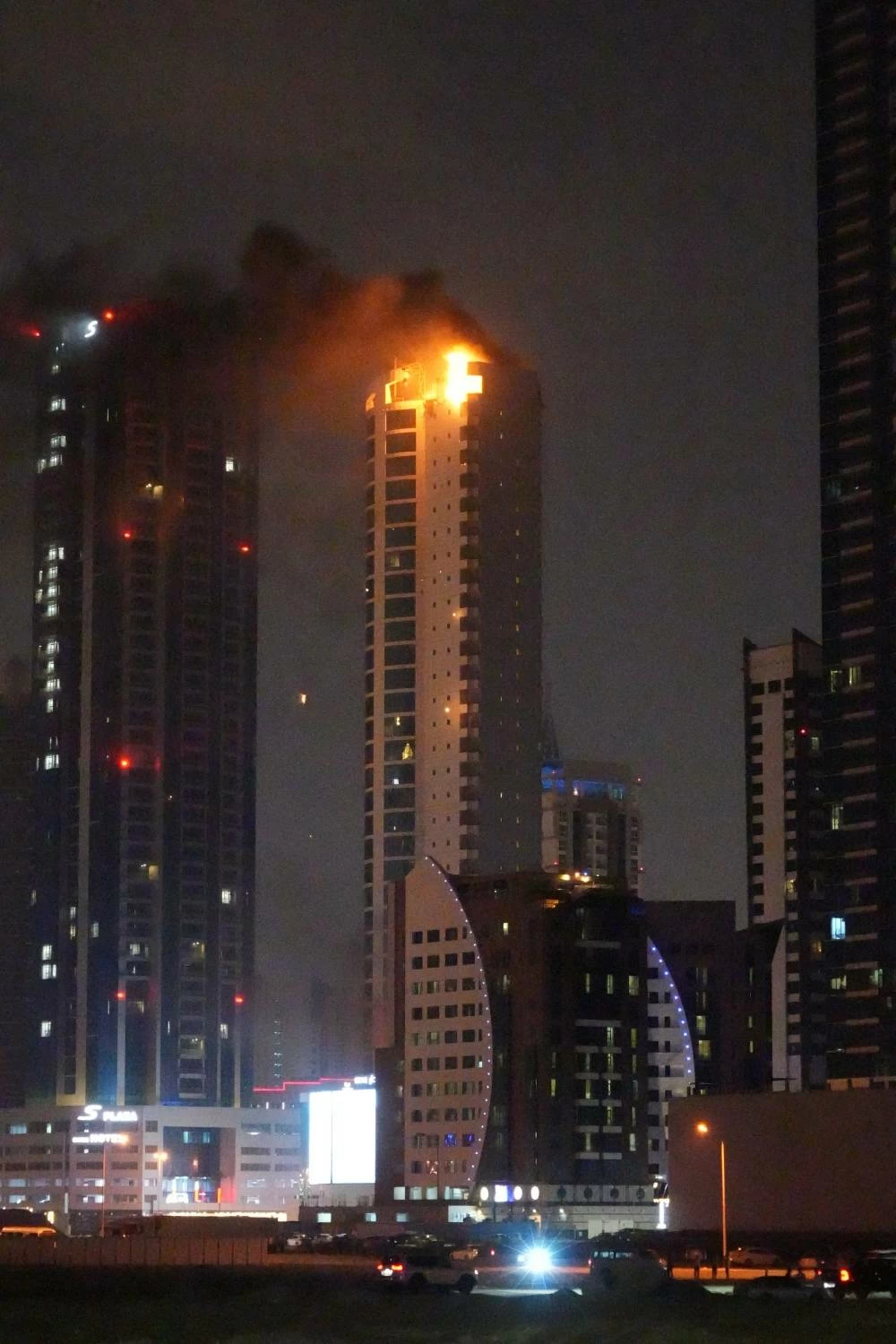 اعتداء غاشم على أحد الأبراج السكنية في ضاحية السيف