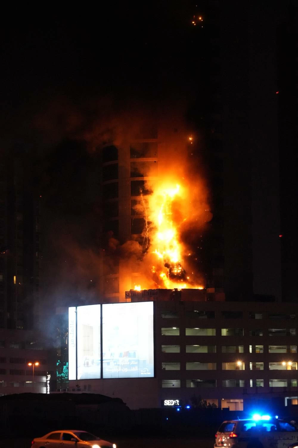 اعتداء غاشم على أحد الأبراج السكنية في ضاحية السيف