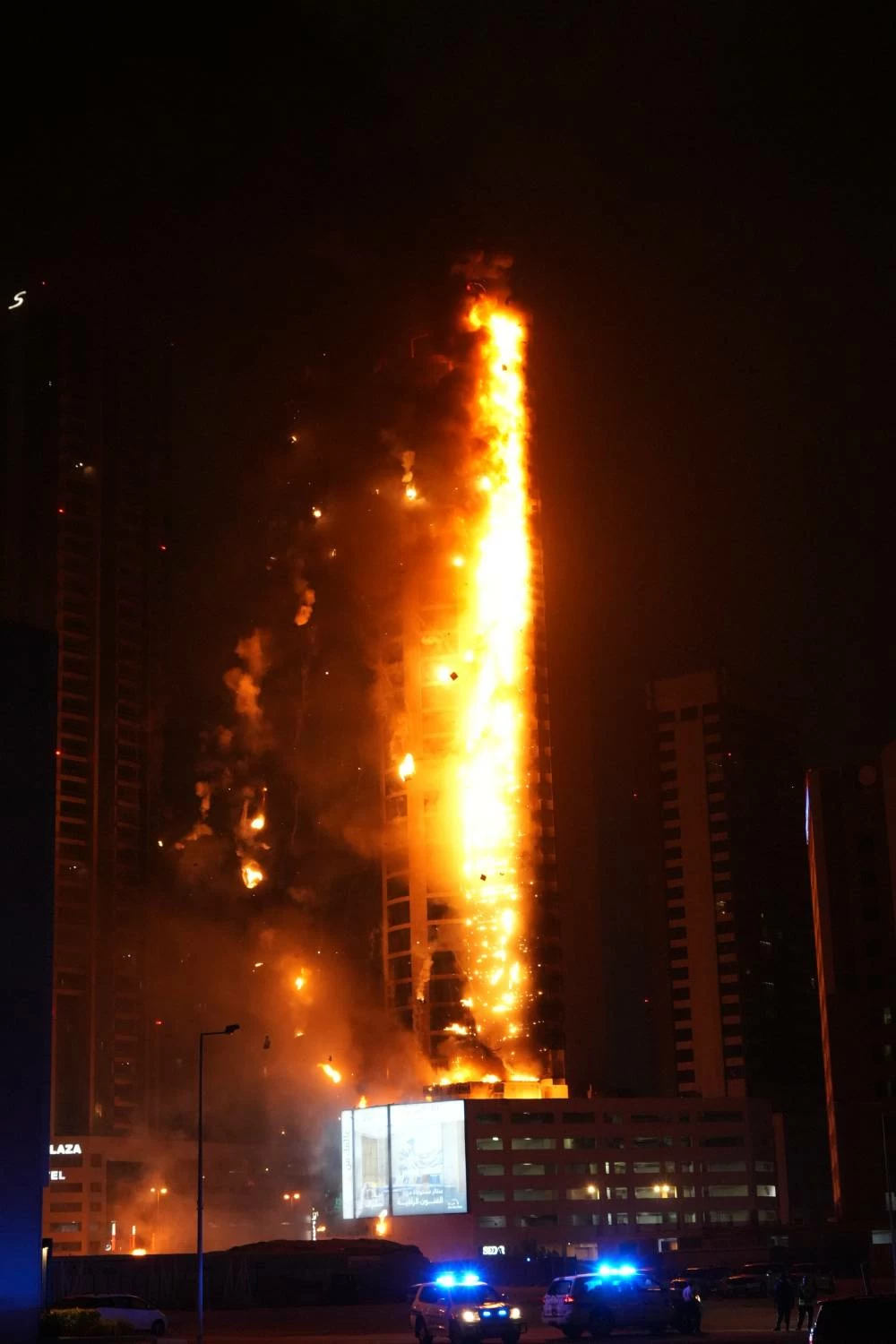 اعتداء غاشم على أحد الأبراج السكنية في ضاحية السيف