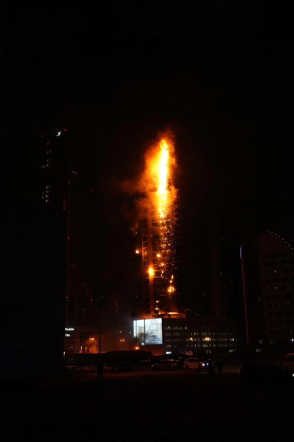 اعتداء غاشم على أحد الأبراج السكنية في ضاحية السيف