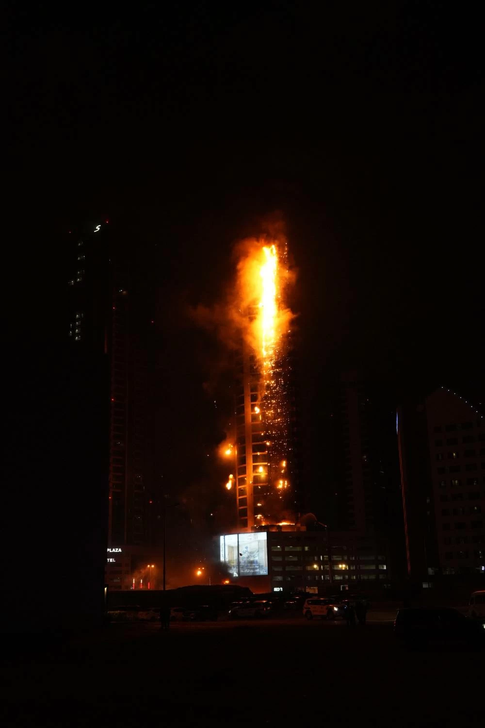 اعتداء غاشم على أحد الأبراج السكنية في ضاحية السيف