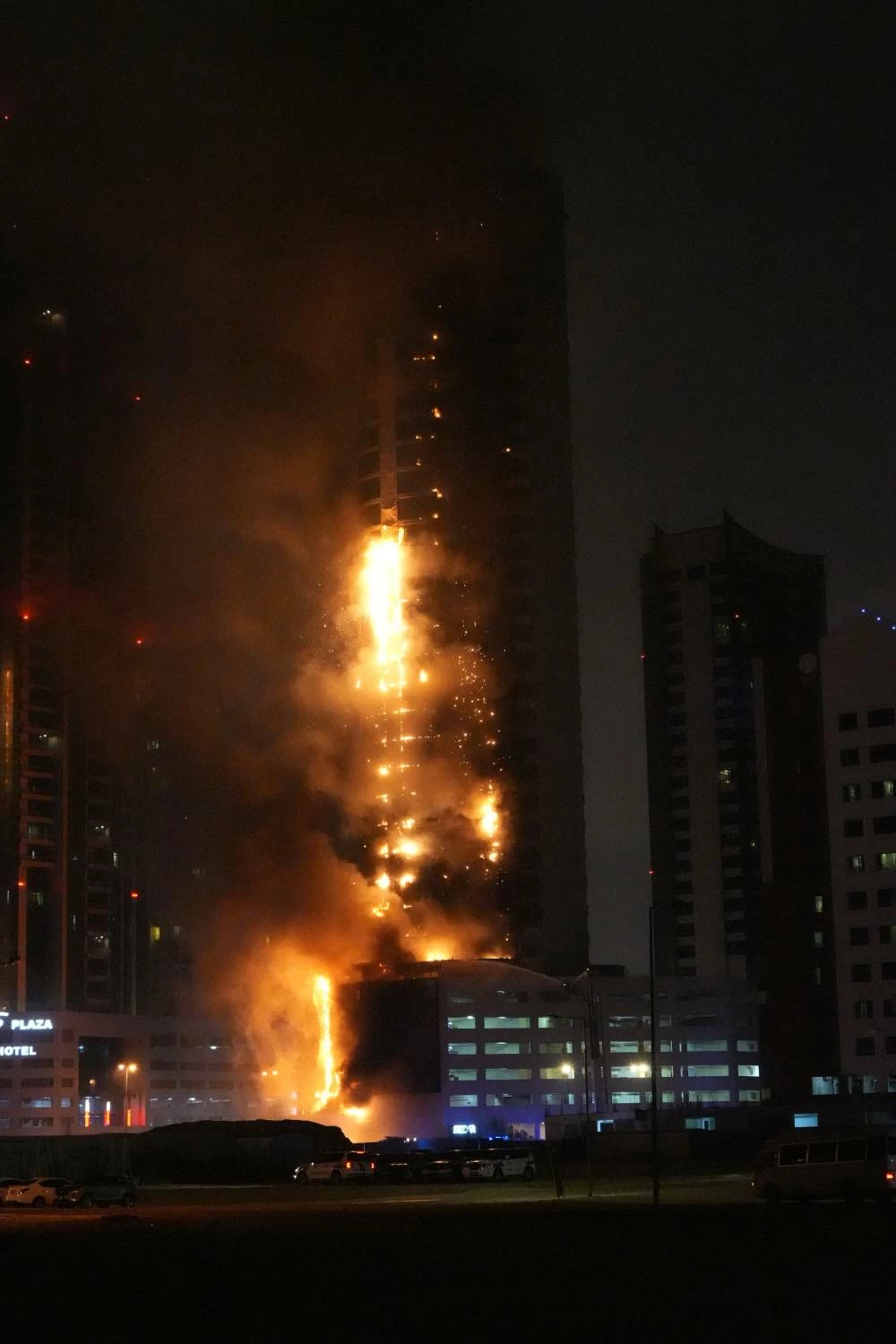 اعتداء غاشم على أحد الأبراج السكنية في ضاحية السيف