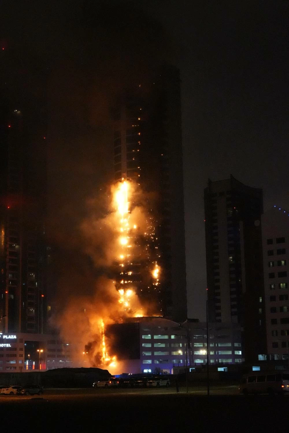 اعتداء غاشم على أحد الأبراج السكنية في ضاحية السيف