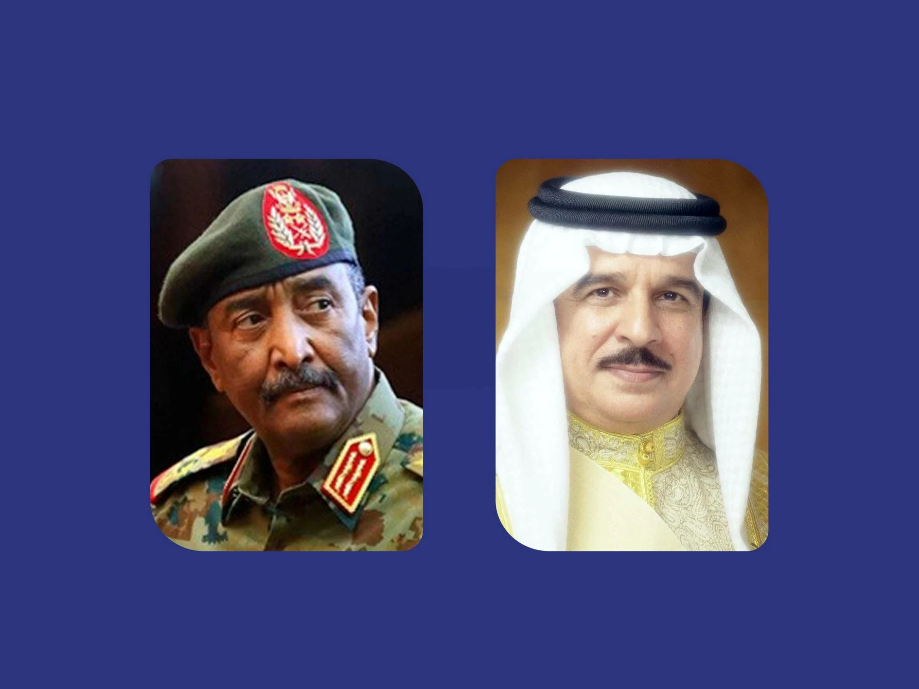 الملك المعظم يتلقى اتصالًا هاتفيًا من رئيس مجلس السيادة الانتقالي السوداني