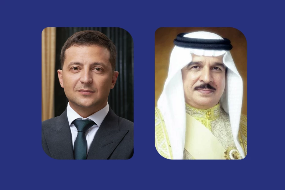 الملك يتلقى اتصالًا هاتفيًا من فخامة الرئيس فولوديمير زيلينسكي رئيس أوكرانيا