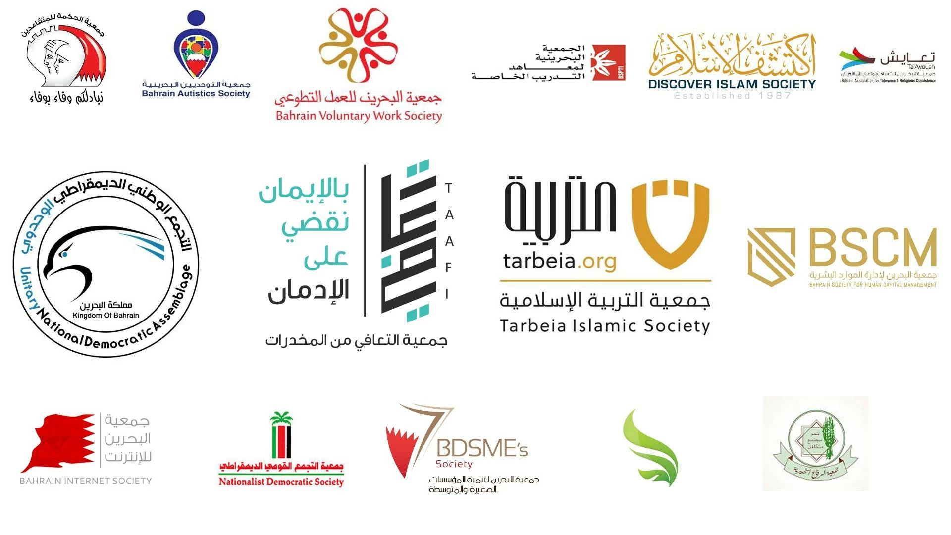 جمعيات ومؤسسات المجتمع المدني: نقف صفاً واحداً خلف قيادة الملك لصون أمن البحرين