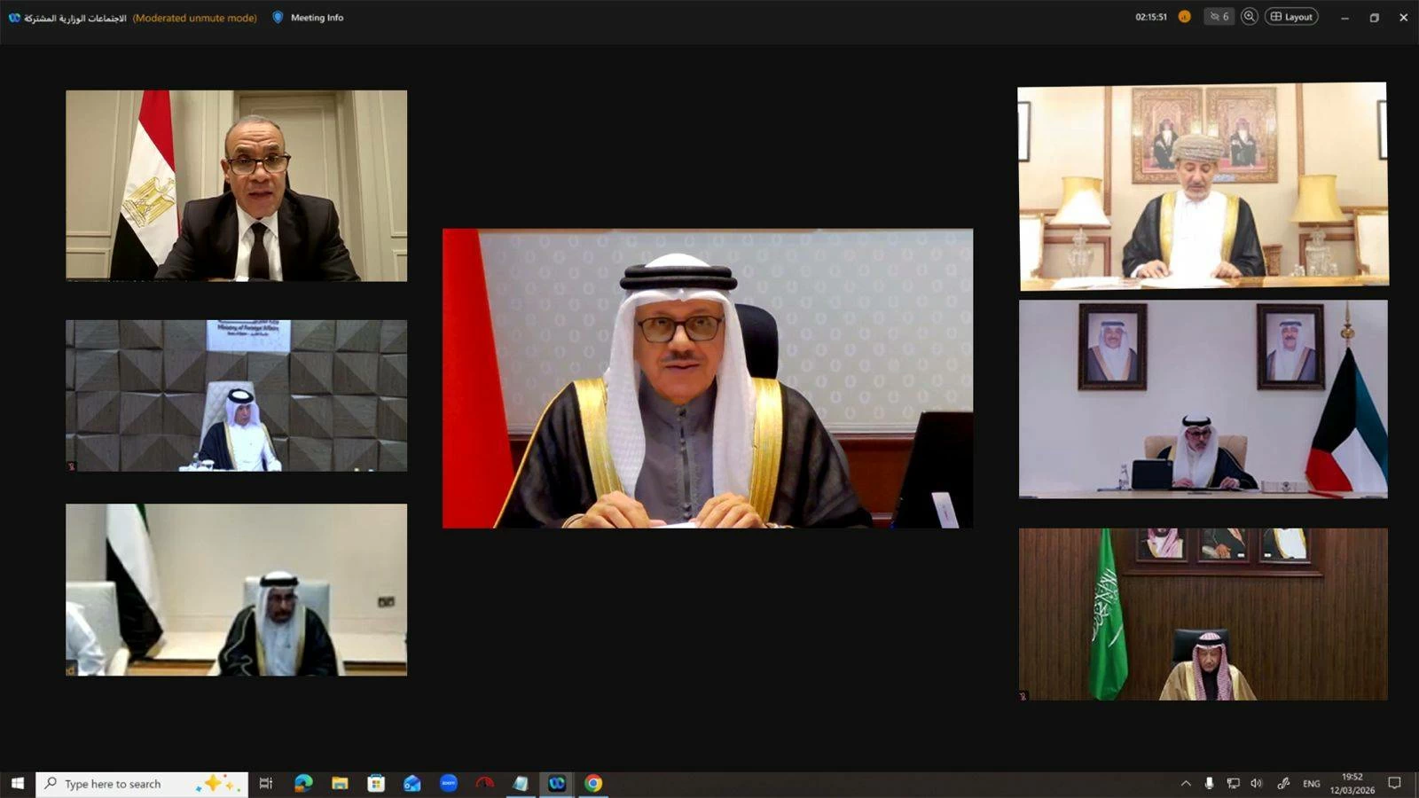 وزير الخارجية يترأس الاجتماع الوزاري المشترك بين وزراء الخارجية في دول مجلس التعاون وجمهورية مصر العربية