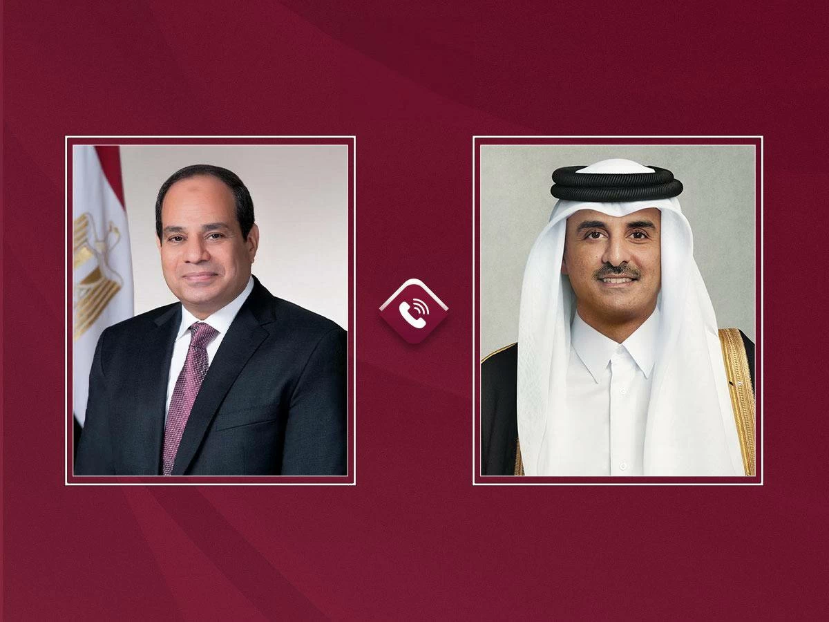 قطر.. تميم بن حمد يبحث هاتفيا مع السيسي المستجدات في المنطقة