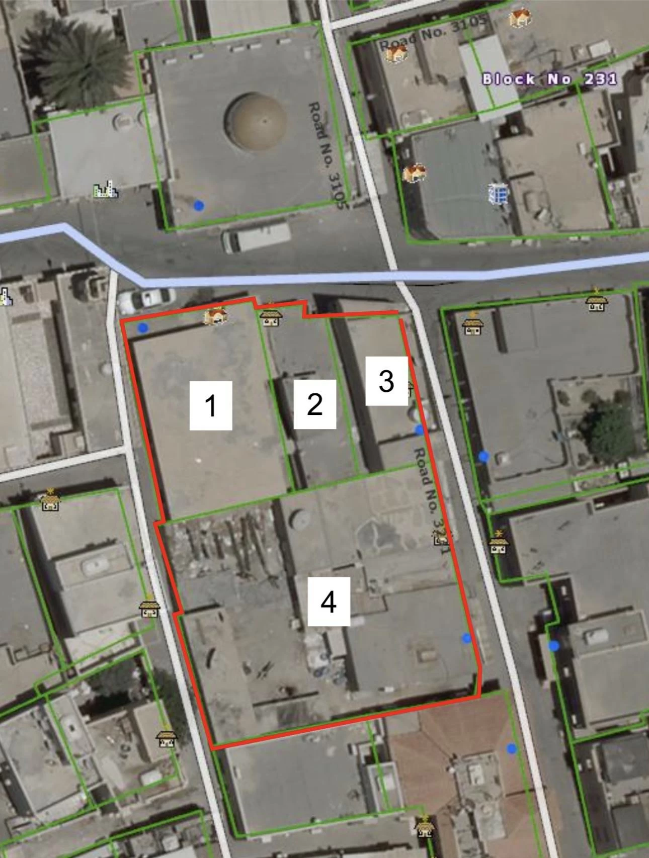العود: استملاك 4 عقارات لتحويلها إلى مواقف بسماهيج والدير
