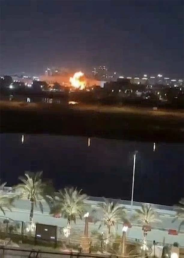 &laquo;رويترز&raquo;: هجوم جديد بالصواريخ والطائرات المسيرة على السفارة الأمريكية ببغداد