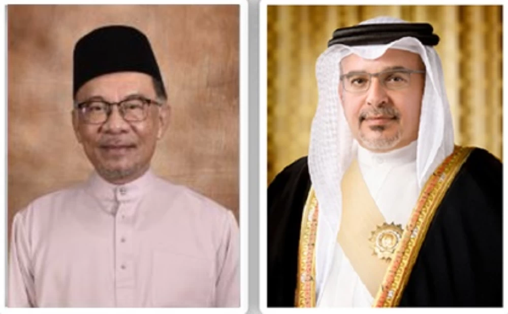 البحرين – ولي العهد ورئيس مجلس الوزراء يتلقى اتصالا هاتفيا من رئيس وزراء ماليزيا