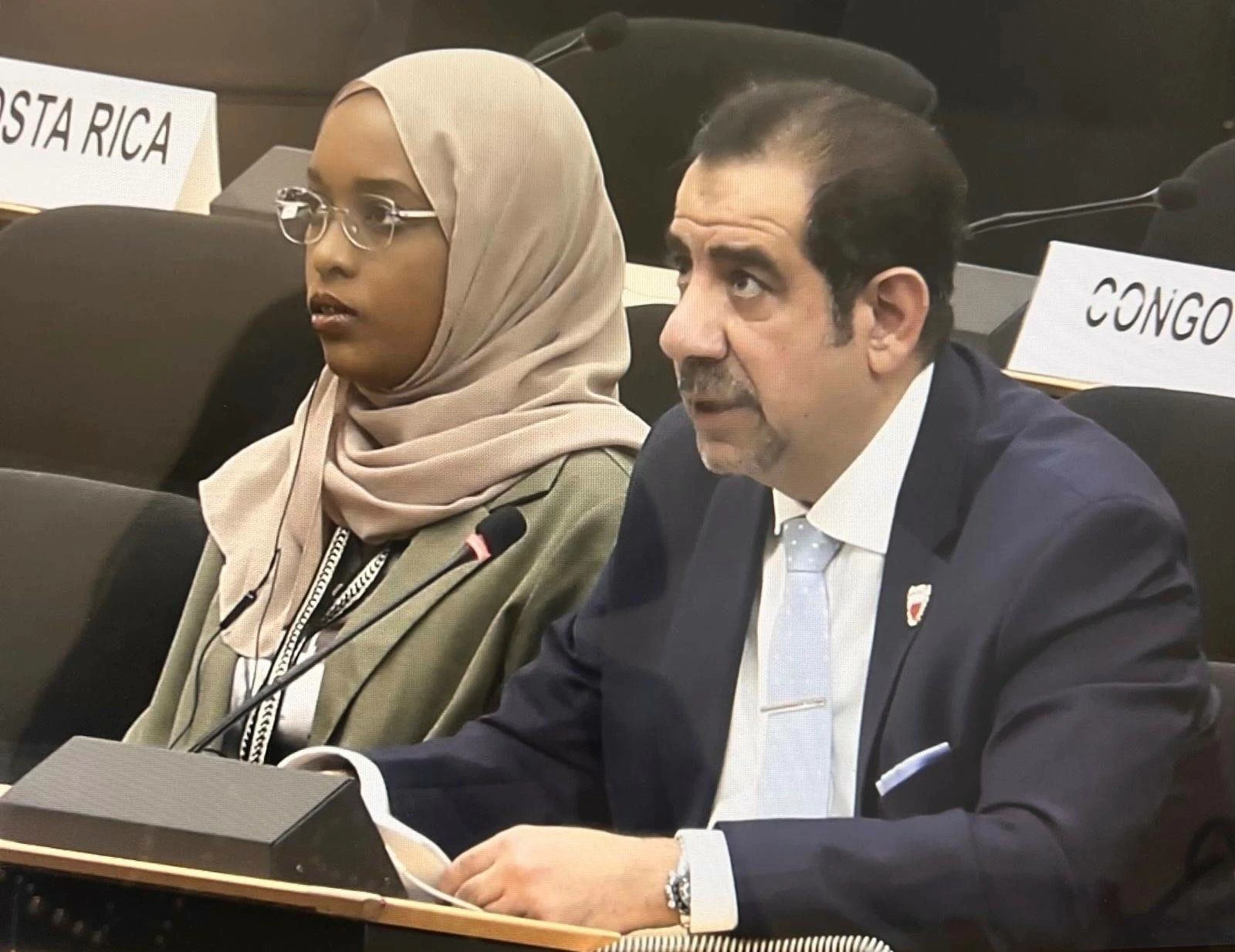 البحرين – المندوب الدائم لمملكة البحرين لدى مكتب الأمم المتحدة يلقي كلمة باسم دول مجلس التعاون الخليجي والأردن خلال الدورة الحادية والستين لمجلس حقوق الإنسان