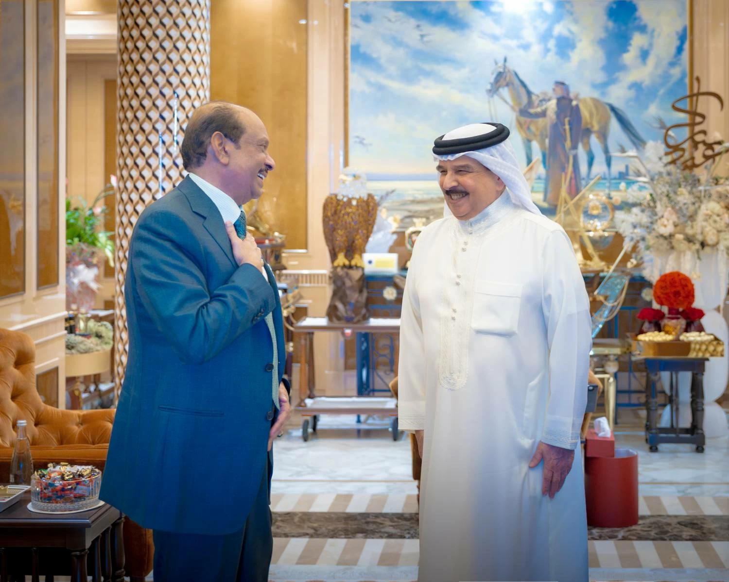 جلالة الملك المعظم يستقبل رئيس مجلس إدارة مجموعة لولو 