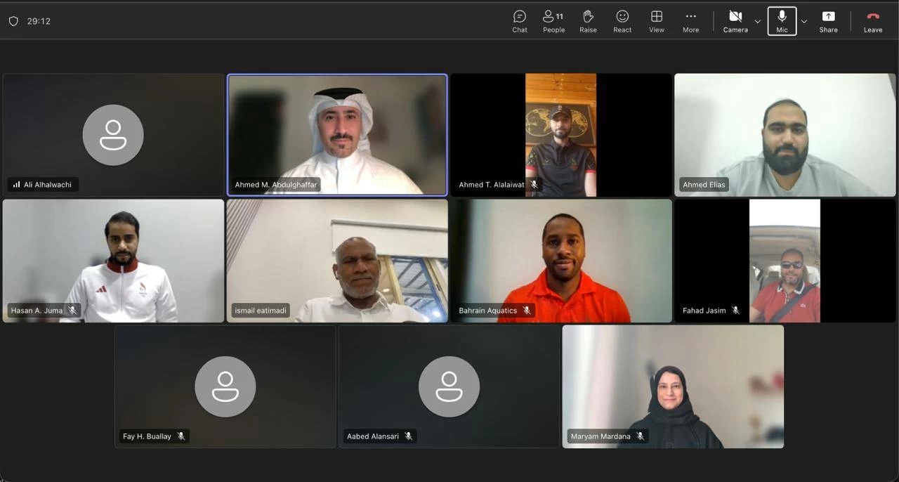 البعثة الإدارية لدورة الألعاب الآسيوية الشاطئية تلتقي الاتحادات الرياضية 