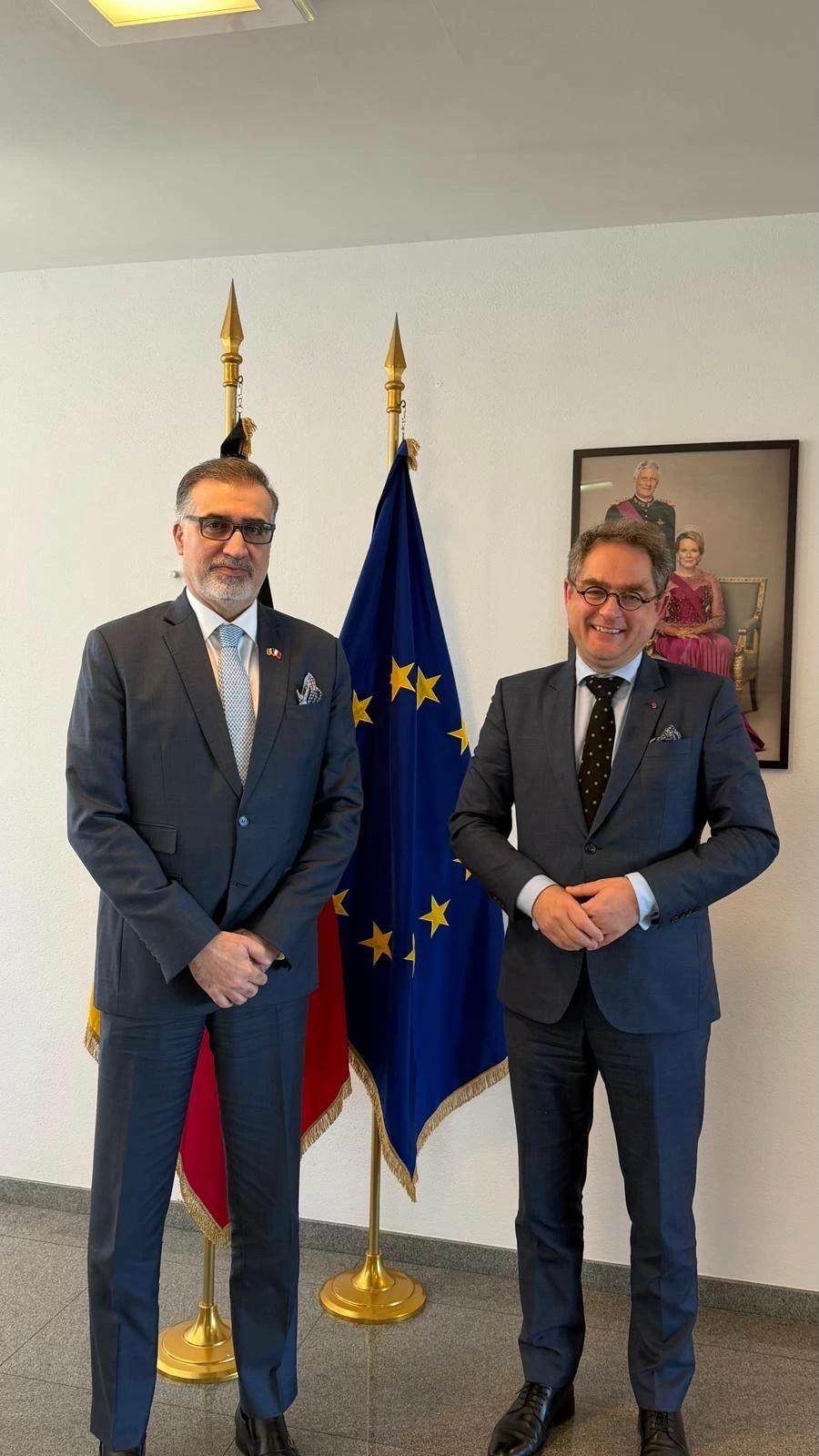 سفير البحرين يلتقي رئيس ديوان نائب رئيس مجلس الوزراء وزير الخارجية البلجيكي 