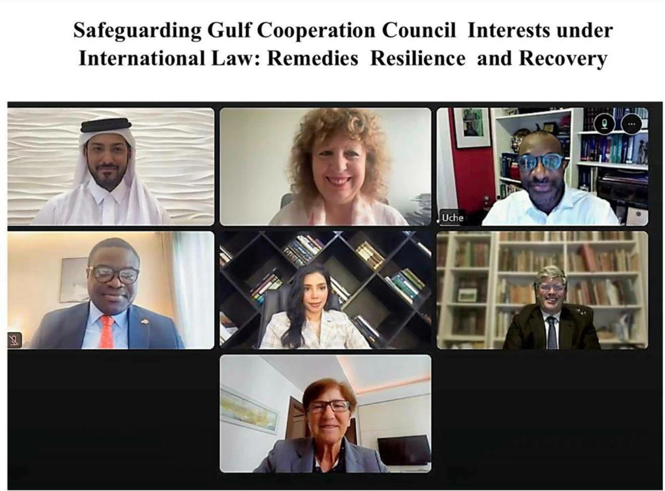 نورة الشملان تشارك بجلسة لمناقشة حماية مصالح دول الخليج العربي في ظل القانون الدولي 