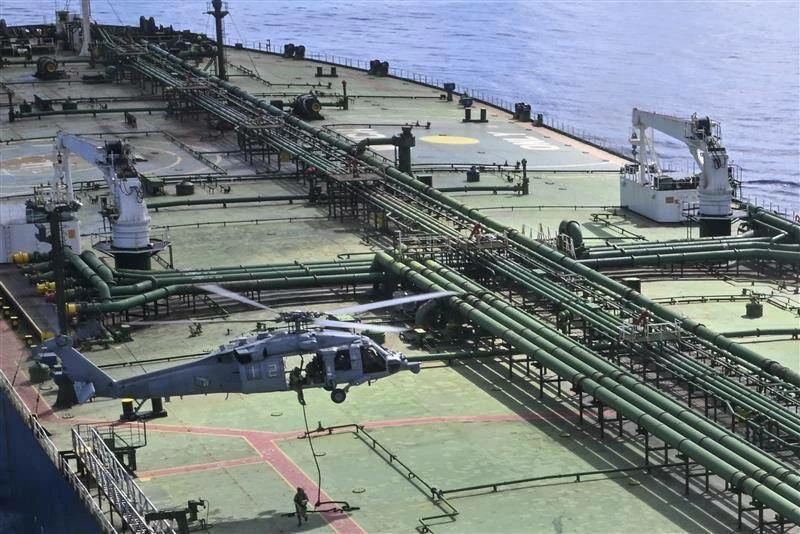 الولايات المتحدة تعترض ناقلة نفط جديدة مرتبطة بإيران في المحيط الهندي 