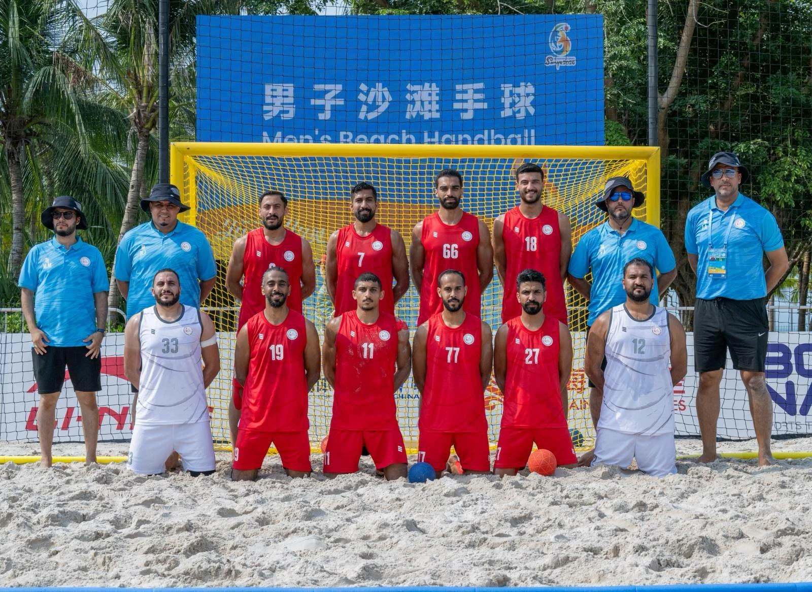 المنتخب الوطني لكرة اليد الشاطئية مواجهة قوية أمام نظيره المنتخب الإيراني 