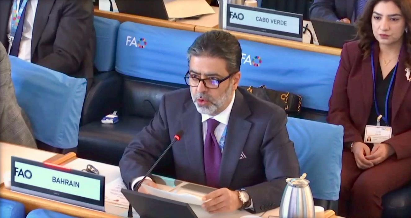 البحرين – سفير مملكة البحرين لدى إيطاليا يشارك في الدورة الـ 180 لمجلس منظمة الفاو