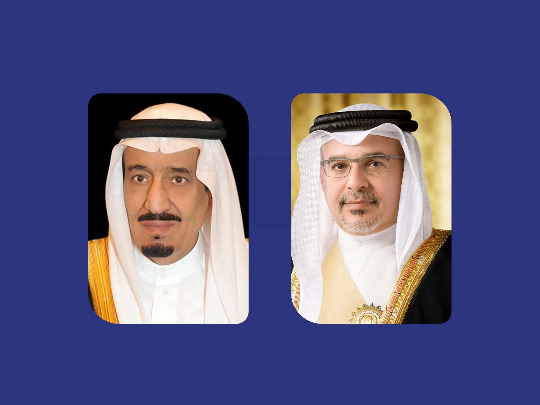 البحرين – ولي العهد ورئيس مجلس الوزراء يهنئون خادم الحرمين الشريفين بمناسبة النجاح الكبير والتنظيم المتميز لموسم الحج لهذا العام البحرين – ولي العهد ورئيس مجلس الوزراء يهنئون خادم الحرمين الشريفين بمناسبة النجاح الكبير والتنظيم المتميز لموسم الحج لهذا العام