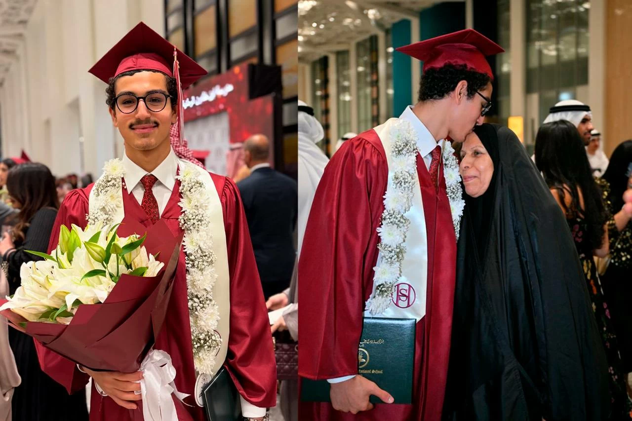 السيد هادي عمار عدنان علي يحتفي بتخرجه من مدرسة ابن خلدون الوطنية 