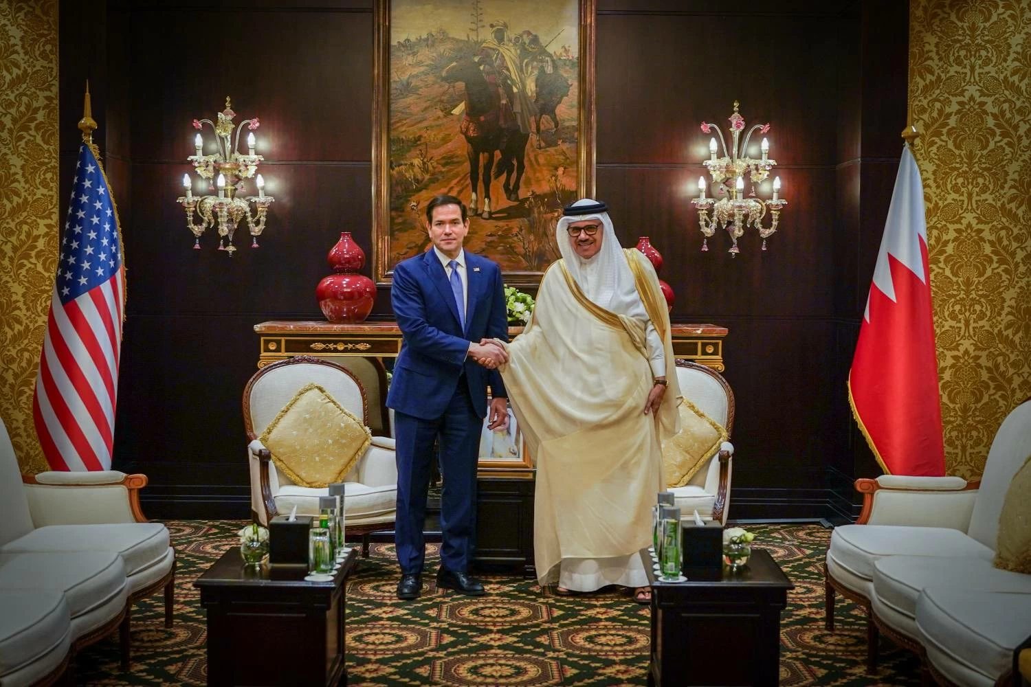 البحرين – وزير الخارجية يجتمع مع نظيره الأمريكي ماركو روبيو