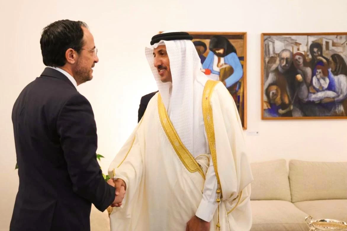 البحرين – رئيس قبرص يستقبل وزير المواصلات والاتصالات رئيس مجلس أمناء مركز الملك حمد العالمي للتعايش والتسامح
