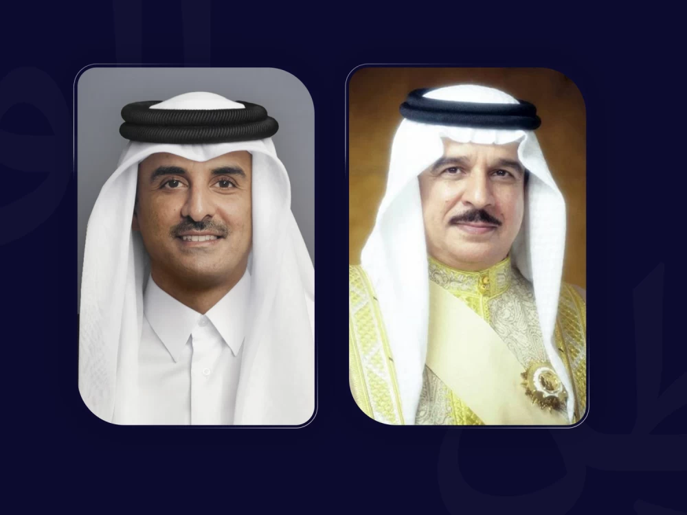 البحرين – جلالة الملك يتلقى برقية شكر من أمير دولة قطر